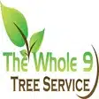 Whole 9 Tree Service square logo. A Chesapeake tree service.
